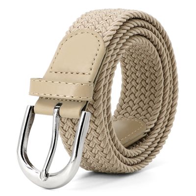 Polypropylene Fiber Fabric Braided Belt Stretch Waist Belts 3.3cm