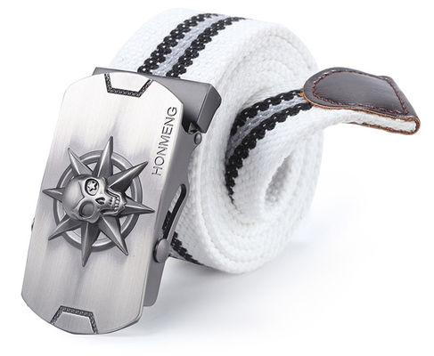 OEM Men Tactical Nylon Belt Hiking Fabric 3.8Cm Zinc Alloy Buckle