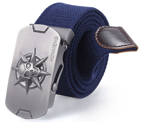 OEM Men Tactical Nylon Belt Hiking Fabric 3.8Cm Zinc Alloy Buckle