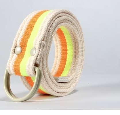 3.0cm Fabric Web Belt buckle Women 110cm belt