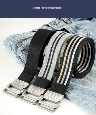 3.0cm Fabric Web Belt buckle Women 110cm belt