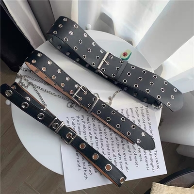 3.0cm Fabric Web Belt buckle Women 110cm belt