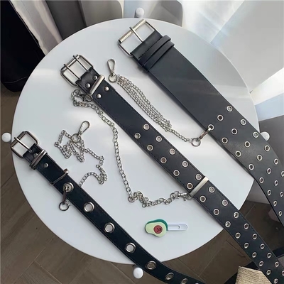 3.0cm Fabric Web Belt buckle Women 110cm belt