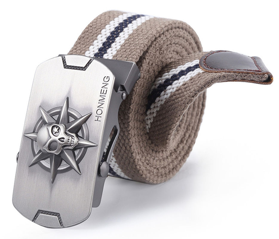 OEM Men Tactical Nylon Belt Hiking Fabric 3.8Cm Zinc Alloy Buckle